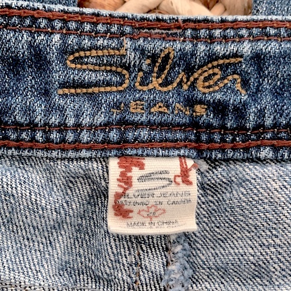 Silver Tina Distressed Low Rise Bootcut Jean - Picture 12 of 16